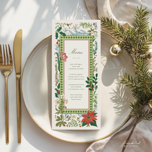 Kerstmenu met Vintage Botanicals Menu