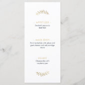 Kerstmenu — Ontwerp Menu (Achterkant)