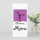 Kerstmenu rendierkat menu (Staand voorkant)