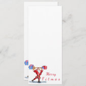 Kerstmenu Sinterklaas met Cadeaus - Grappig Menu (Voorkant / Achterkant)