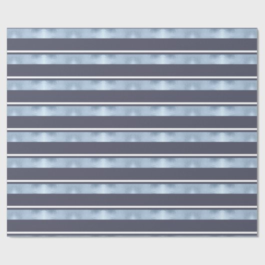 Kerstmerk Blauw ID862 Cadeaupapier (Vlak)