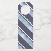 Kerstmerk Blauw ID862 Flessenhanger (Achterkant)