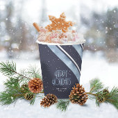 Kerstmerk Blauw/Wit ID862 Papieren Bekers