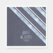 Kerstmerk Blauw/Wit ID862 Servet (Voorkant)