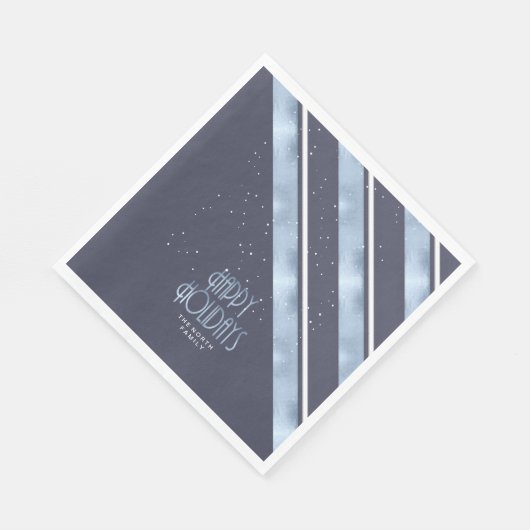 Kerstmerk Blauw/Wit ID862 Servet (Hoek)