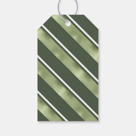 Kerstmerk groen/wit ID862 Cadeaulabel (Achterkant)