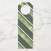 Kerstmerk groen/wit ID862 Flessenhanger (Achterkant)