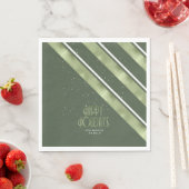 Kerstmerk groen/wit ID862 Servet (Insitu)