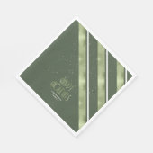 Kerstmerk groen/wit ID862 Servet (Hoek)