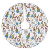 Kerstmet Cartoon Icons | FEESTDAGEN Kerstboom Rok (Voorkant)