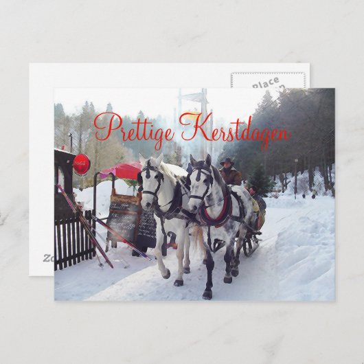 Kerstmet Kerstmet Kerstmet Briefkaart (Voorkant / Achterkant)