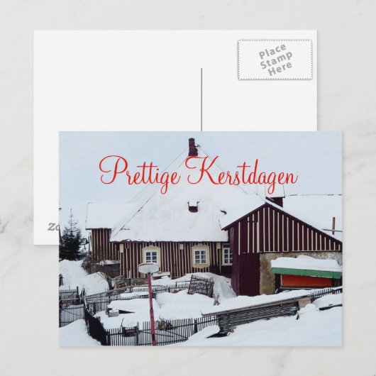 Kerstmet Kerstmet Kerstmet Briefkaart (Voorkant / Achterkant)