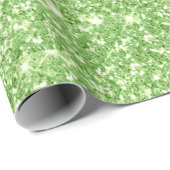 Kerstmetaal rood en groen glitter voor drift cadeaupapier (Rol Hoek)
