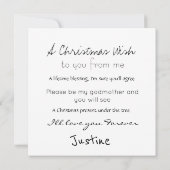 Kerstmeter Voorstel Kleine Elf Kaart (Achterkant)