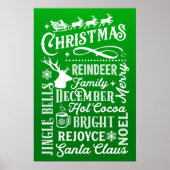 kerstmetro poster (Voorkant)