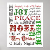 Kerstmetro-Poster Poster (Voorkant)