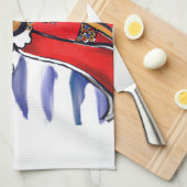 KERSTMETSDACKEL THEEDOEK (Quarter Fold)