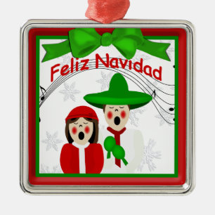 KerstMexicaan Carolers Couple Premium Ornament