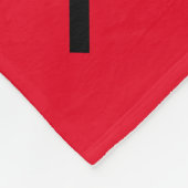 Kerstmiddeldeken in rood. fleece deken (Hoek)