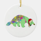 Kerstmiereneter Grappig Apart Psychedelisch Dier Keramisch Ornament (Voorkant)