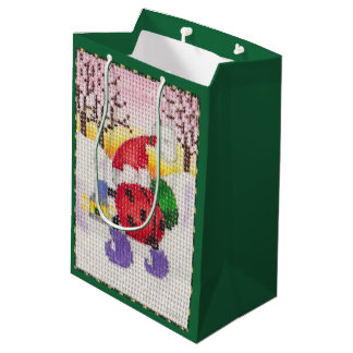 Kerstmiet cadeautaszak medium cadeauzakje