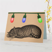 KERSTMIJNKAART VOOR KATTEN KAART (Gele Bloem)