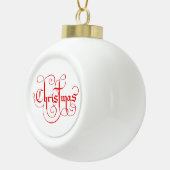 KERSTMIJS KERAMISCHE BAL ORNAMENT (Rechts)
