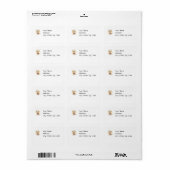 KERSTMIJS RENDIER RETOURADRES ETIKETTEN (Full Sheet)