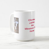 Kerstmini-paard Santa hat / Angel Koffiemok (Voorkant links)