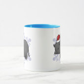 kerstminiatuur pig mok (Midden)