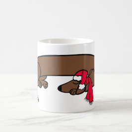 Kerstminiatuurhond Slaande Mok