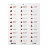 Kerstminimaal mistletoe kaars etiket (Full Sheet)