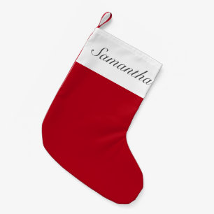 Kerstminimalistisch Klassiek Rood Wit Kleine Kerstsok