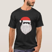 Kerstminimalistisch moderne kerstkerstman t-shirt (Voorkant)