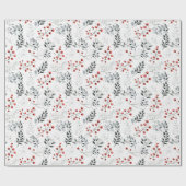 kerstminimalistisch patroon cadeaupapier (Vlak)