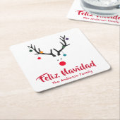 Kerstminimalistische abstracte rendierrendierNavid Kartonnen Onderzetters (Schuin)