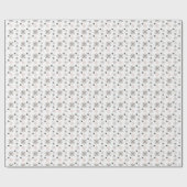 Kerstminimalistische Waterverf roze en grijs Cadeaupapier (Vlak)