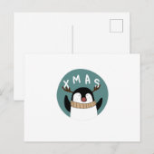 Kerstminimumaantal pinguïn | De winter komt eraan Briefkaart (Voorkant / Achterkant)