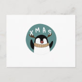 Kerstminimumaantal pinguïn | De winter komt eraan Briefkaart (Voorkant)