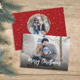 Kerstminimumaantal rode Stippen Eenvoudig feesteli Feestdagenkaart