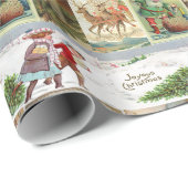 Kerstminkaderelf Cadeaupapier (Rol Hoek)