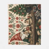 Kerstminkwikkelpapier van rendieren fleece deken (Voorkant)