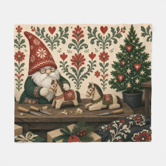 Kerstminkwikkelpapier van rendieren fleece deken