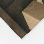 Kerstminkwikkelpapier van rendieren fleece deken (Hoek)