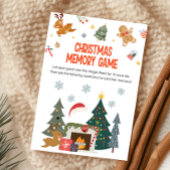 Kerstminnespel Feestdagenkaart