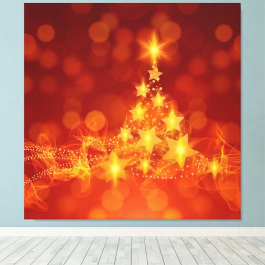 Kerstmis 002 canvas afdruk (Insitu (Houten vloer))