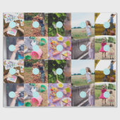 Kerstmis 10 Foto's Collage Cadeaupapier (Vlak)