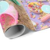 Kerstmis 10 Foto's Collage Cadeaupapier (Rol Hoek)