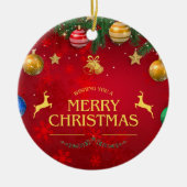 Kerstmis 10 keramisch ornament (Voorkant)