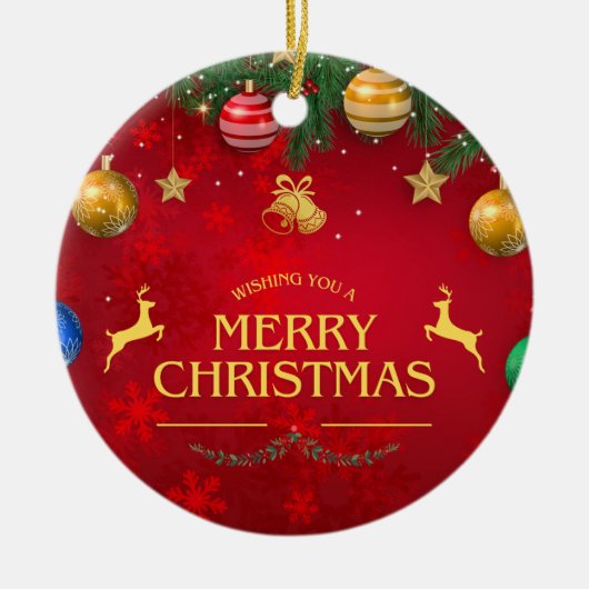 Kerstmis 10 keramisch ornament (Voorkant)